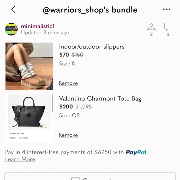 Valentino Black Garavani Tote Bag Classic Leather - Picture 1 of 1